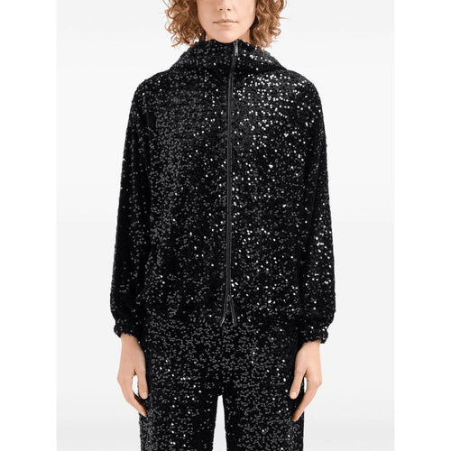 Load image into Gallery viewer, EMPORIO ARMANI sequin-embellished bomber jacket
