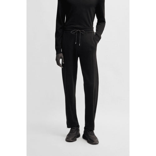 Load image into Gallery viewer, BOSS Regular-fit trousers in cotton and virgin wool
