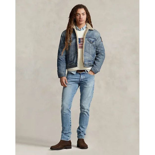 Load image into Gallery viewer, RALPH LAUREN Fleece-Lined Denim Trucker Jacket
