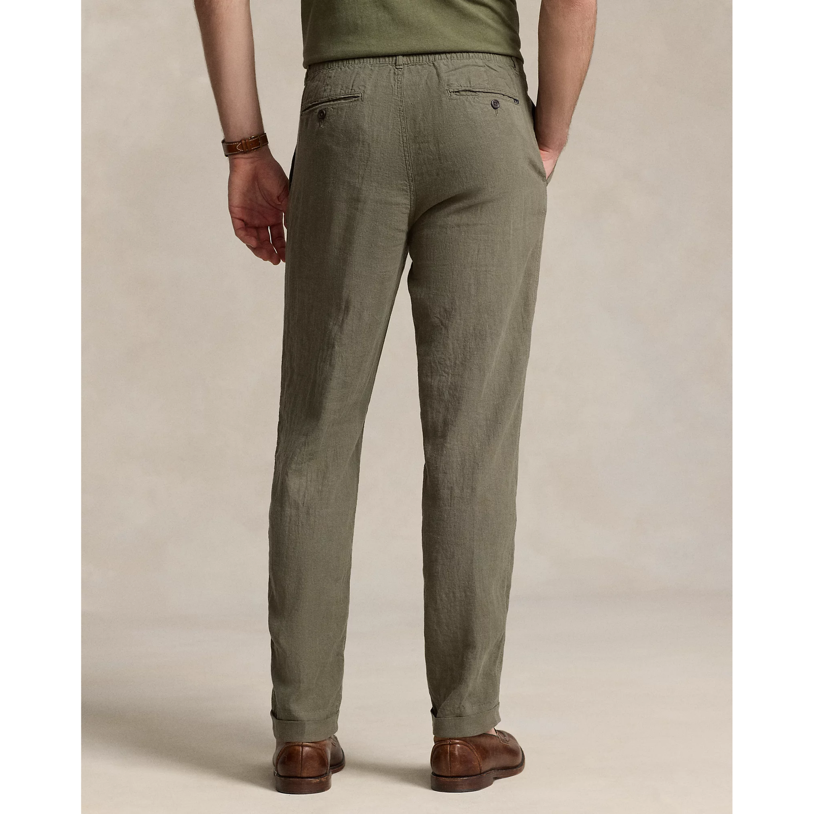 POLO RALPH LAUREN POLO PREPSTER SLIM TAPERED LINEN TROUSER