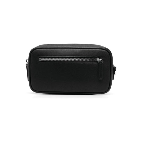 Load image into Gallery viewer, EMPORIO ARMANI Eagle-plaque zipped wash bag
