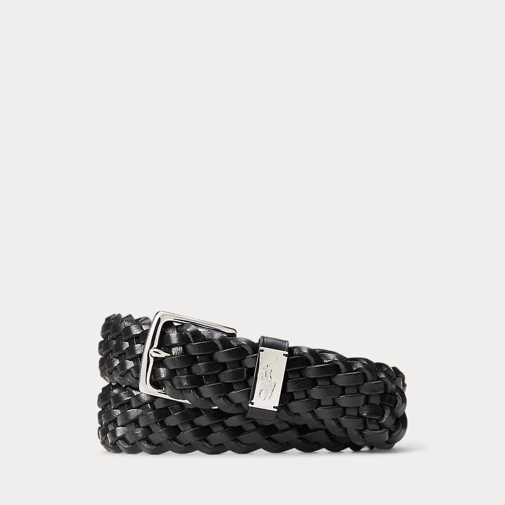 RALPH LAUREN Braided Leather Belt