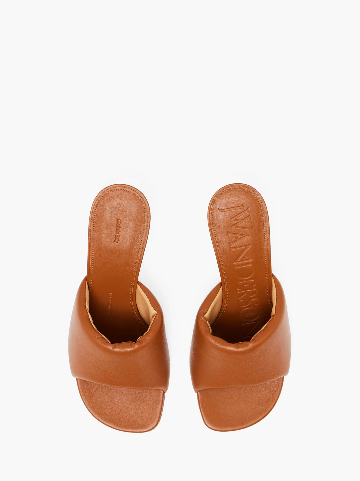 JW Anderson CHAIN HEEL LEATHER MULES