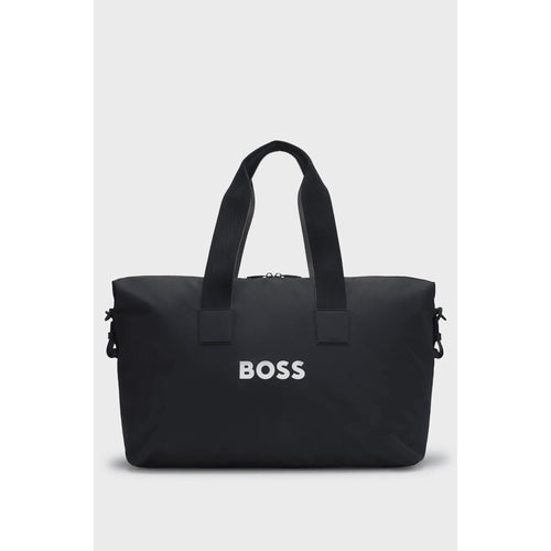 Load image into Gallery viewer, BOSS Contrast-logo holdall with detachable strap
