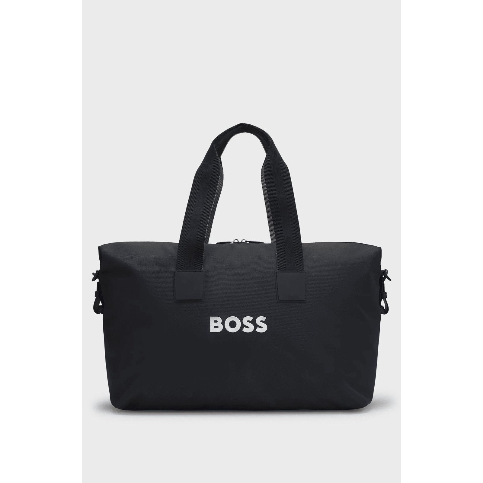 BOSS Contrast-logo holdall with detachable strap