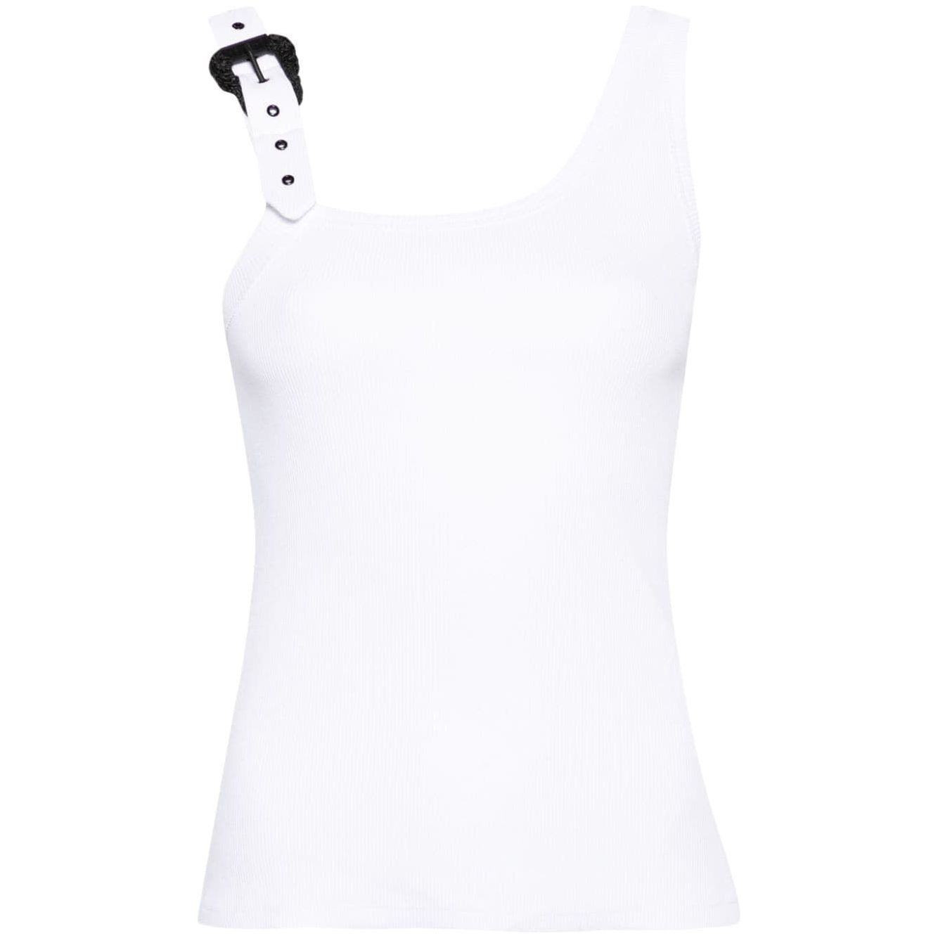 VERSACE JEANS COUTURE RIBBED COTTON TOP - Yooto
