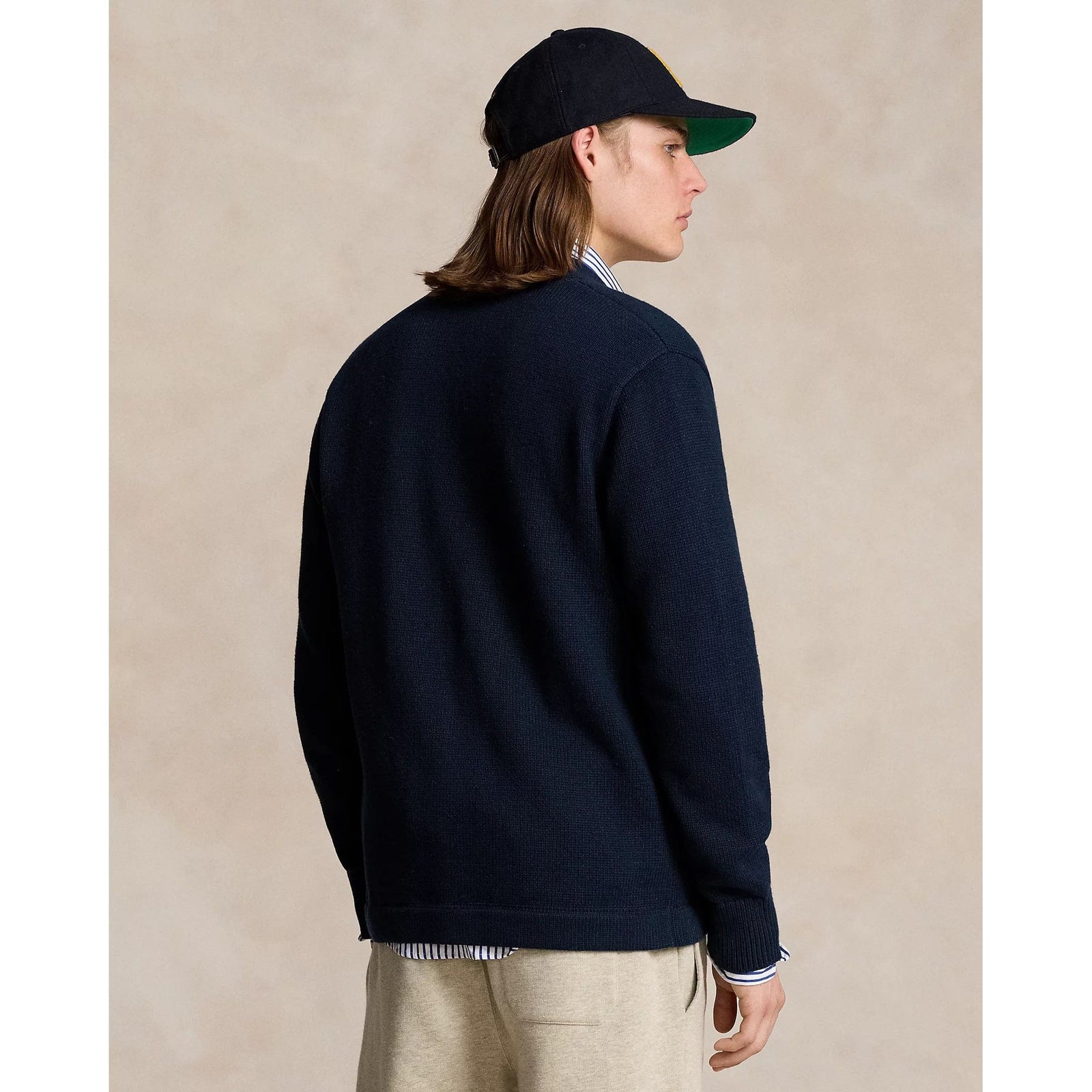 RALPH LAUREN Varsity-Inspired Cotton Cardigan