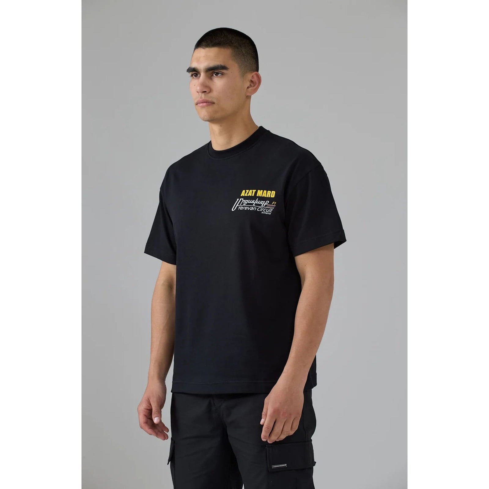 AZAT MARD BLACK YEREVAN RACING T-SHIRT