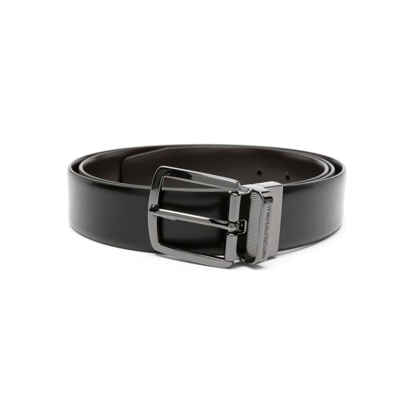 EMPORIO ARMANI smooth-grain leather belt