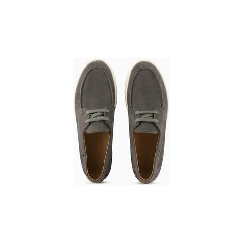 Load image into Gallery viewer, EMPORIO ARMANI CRUST LEATHER BOAT SHOES - Yooto
