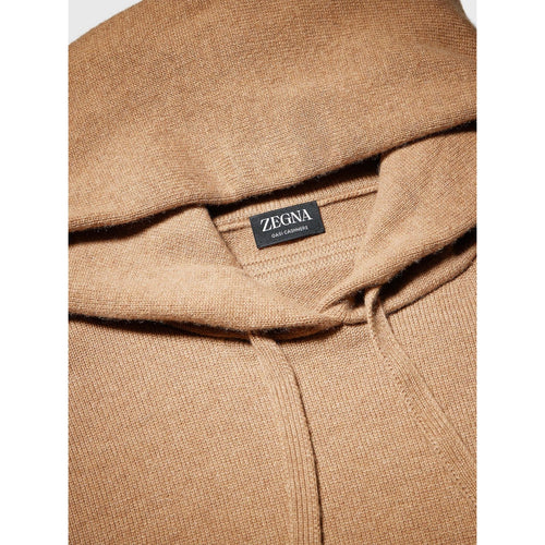 Load image into Gallery viewer, ZEGNA Camel Oasi Cashmere Hoodie
