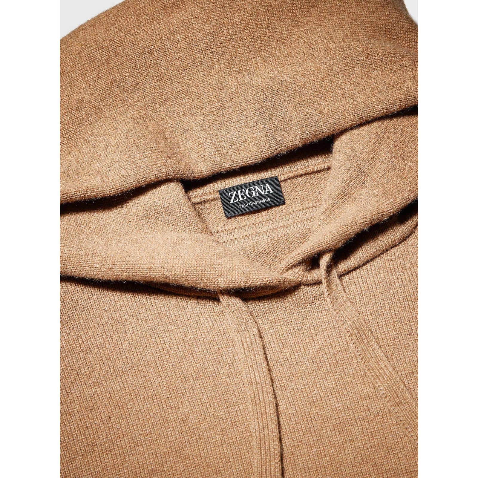 ZEGNA Camel Oasi Cashmere Hoodie