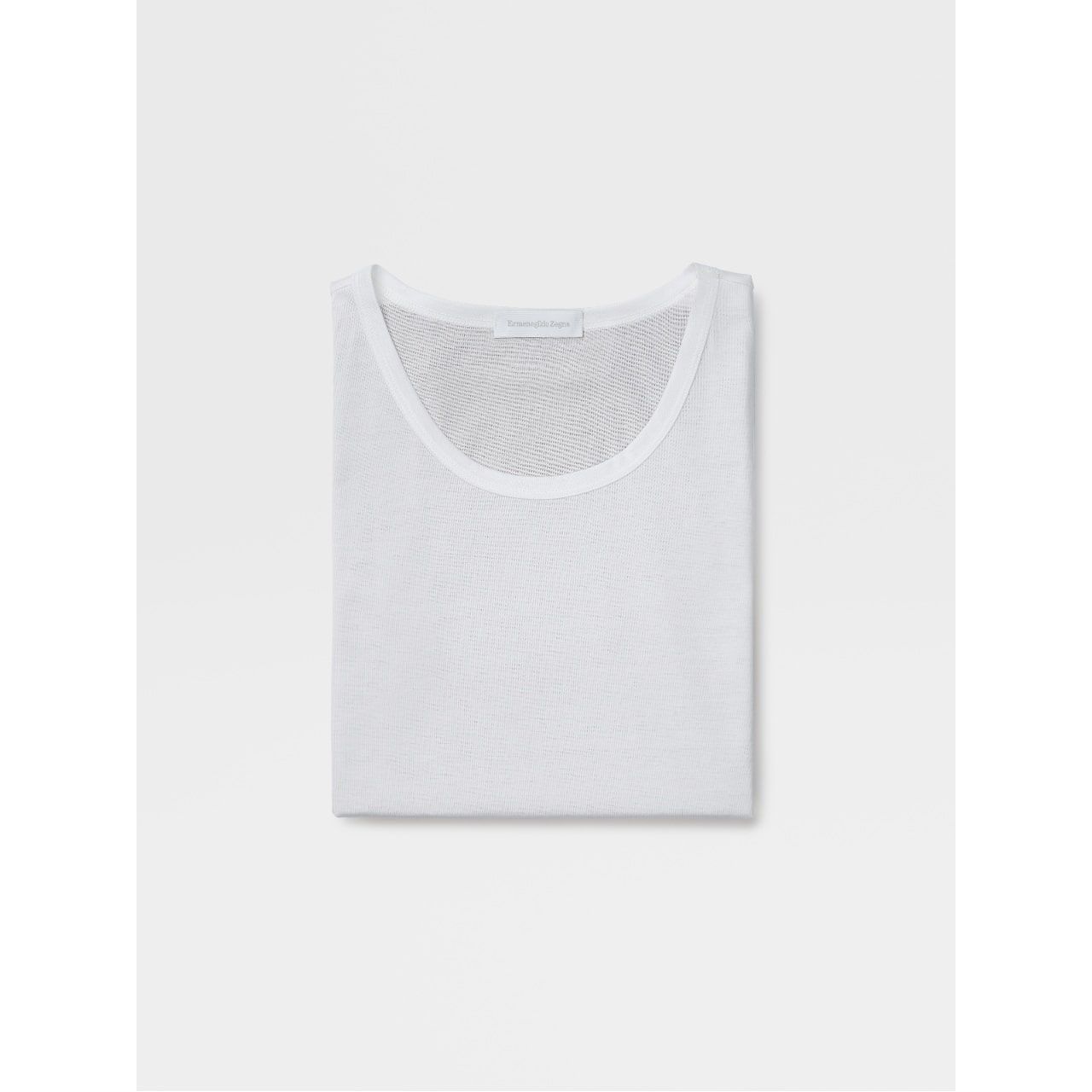 White Cotton Tank Top