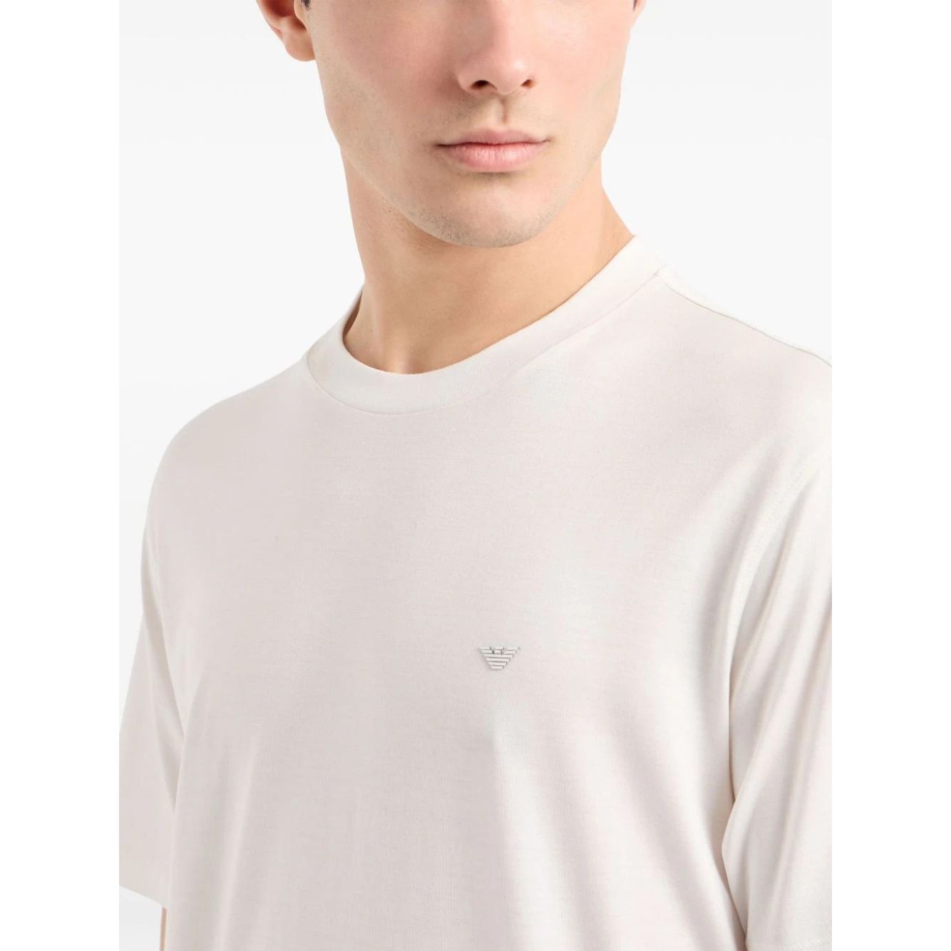 EMPORIO ARMANI logo-patch T-shirt