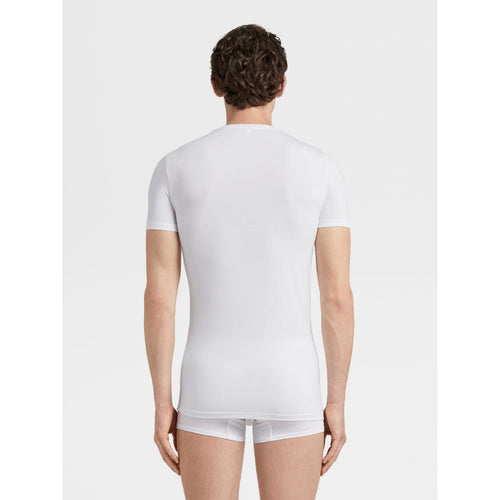 Load image into Gallery viewer, ZEGNA White Micromodal Crewneck T-Shirt
