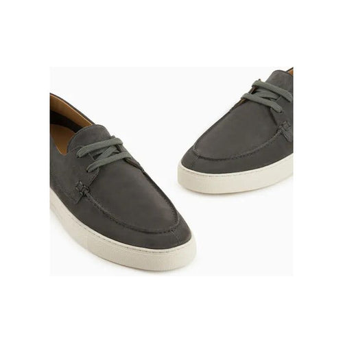 Load image into Gallery viewer, EMPORIO ARMANI CRUST LEATHER BOAT SHOES - Yooto
