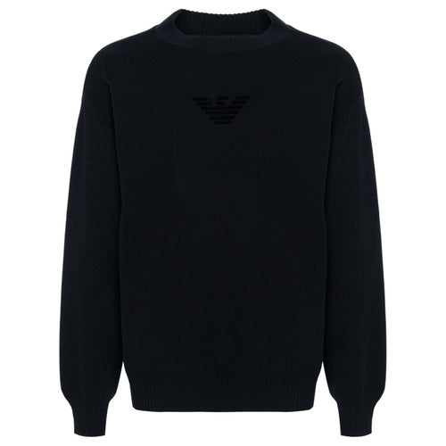 Load image into Gallery viewer, EMPORIO ARMANI logo-flocked sweater
