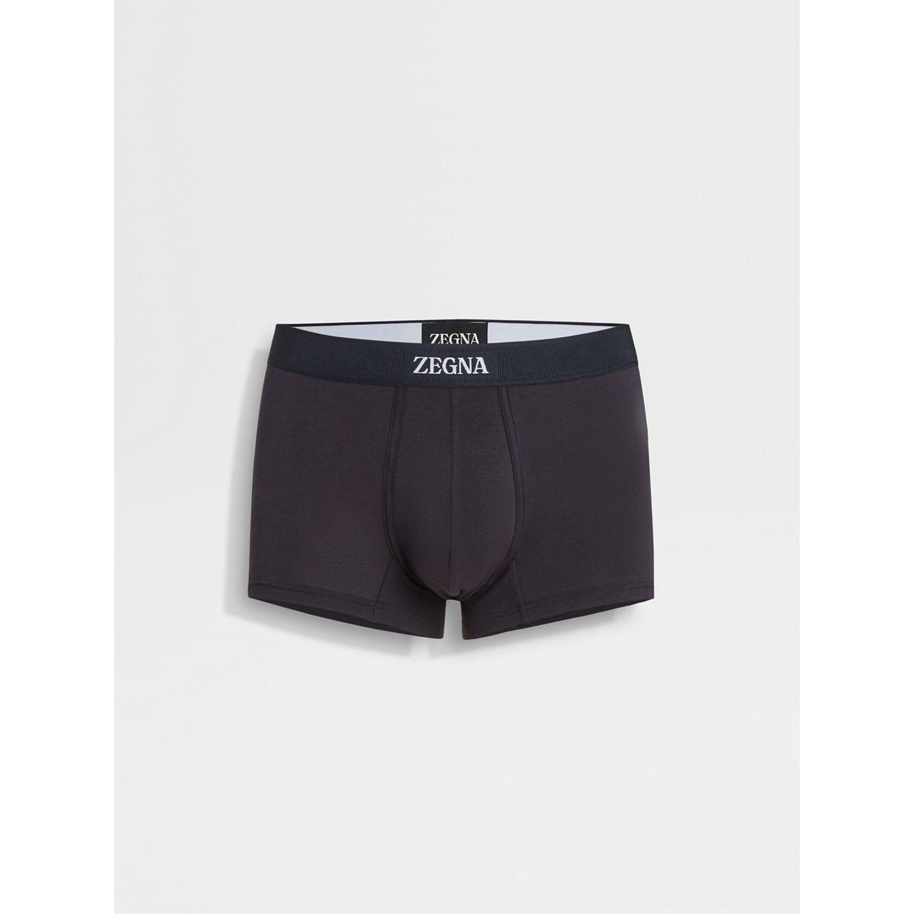 ZEGNA BLUE STRETCH COTTON TRUNKS