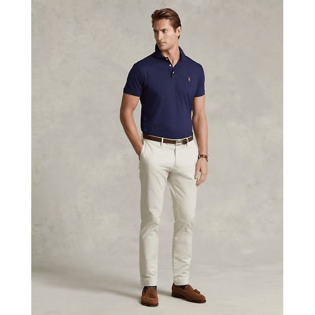 RALPH LAUREN Custom Slim Fit Soft Cotton Polo Shirt