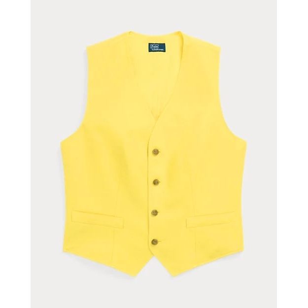 POLO RALPH LAUREN LINEN-COTTON WAISTCOAT - Yooto