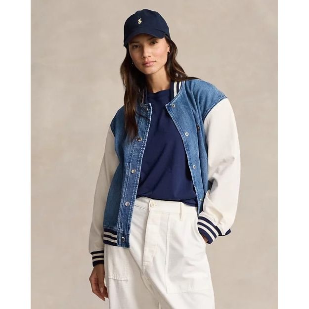 POLO RALPH LAUREN LOGO FLAG BOMBER JACKET - Yooto