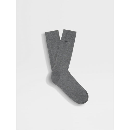 Load image into Gallery viewer, ZEGNA GREY COTTON BLEND SOCKS
