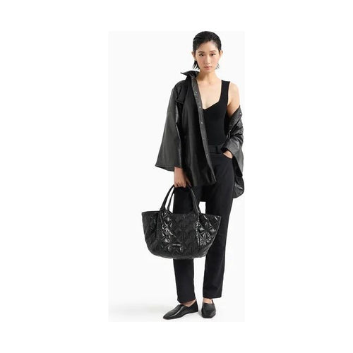 Load image into Gallery viewer, EMPORIO ARMANI QUILTED NAPPA LEATHER-EFFECT SHOPPER BAG - Yooto
