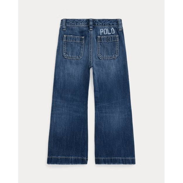 RALPH LAUREN Logo Wide-Leg Jean