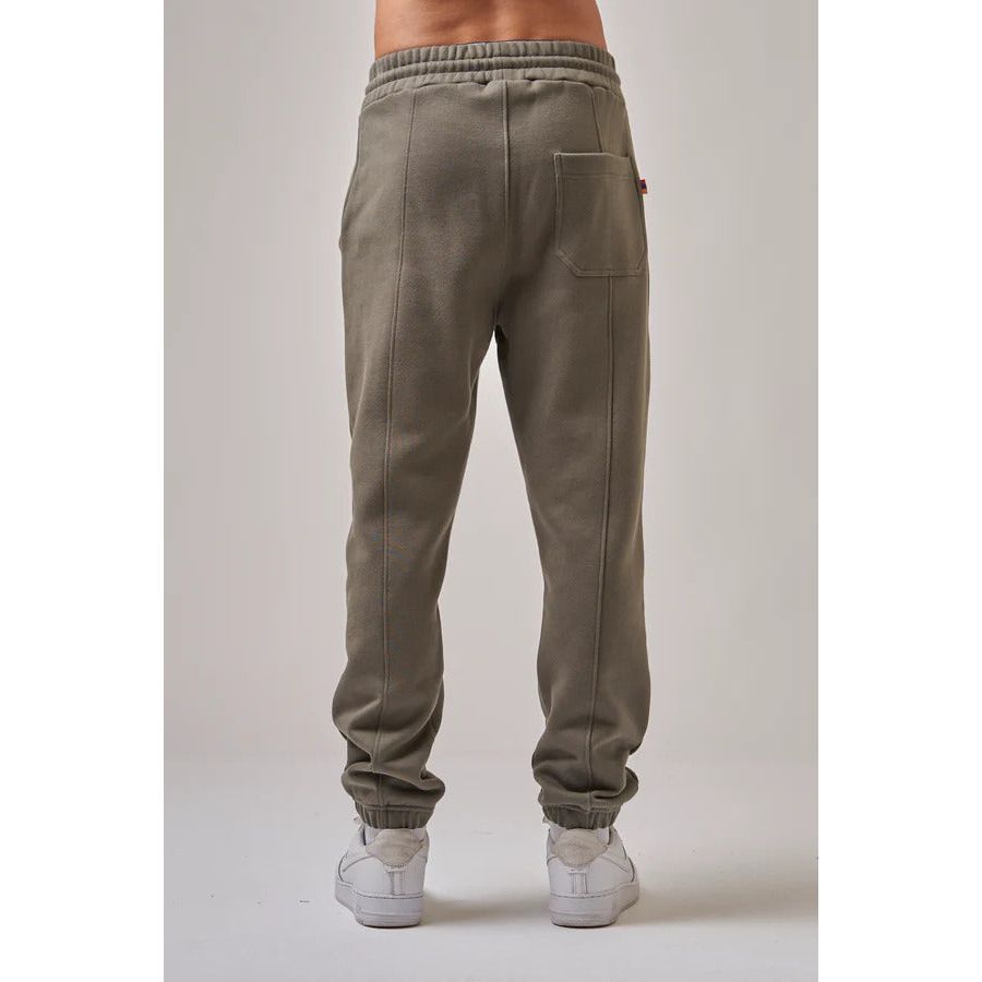 AZAT MARD KHAKI/WHITE LOGO JOGGERS - Yooto