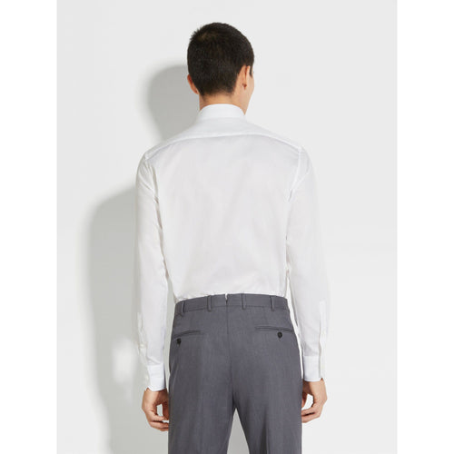 Load image into Gallery viewer, ZEGNA WHITE 100FILI COTTON SHIRT
