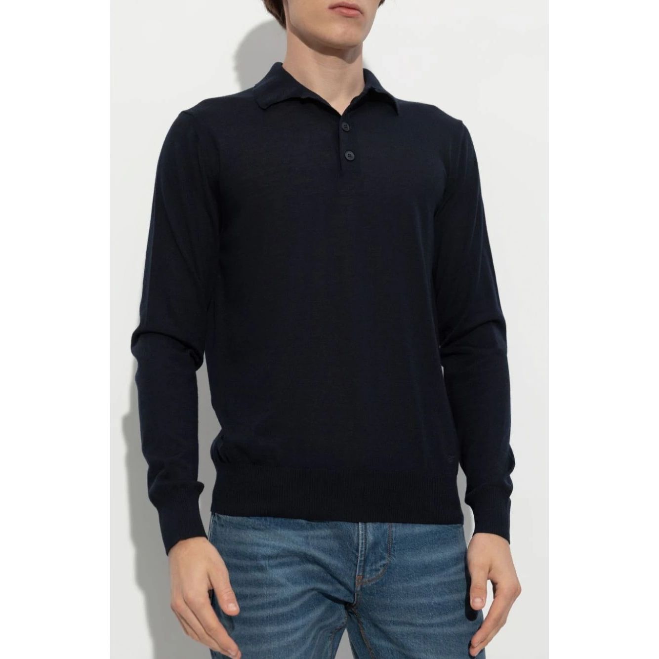 EMPORIO ARMANI long sleeve polo shirt