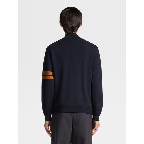 Load image into Gallery viewer, ZEGNA Navy Blue High Performance™ Wool Cardigan
