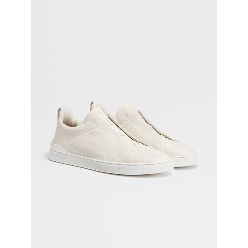 Load image into Gallery viewer, ZEGNA Vicuna Color Deerskin Triple Stitch™ Low Top Sneakers
