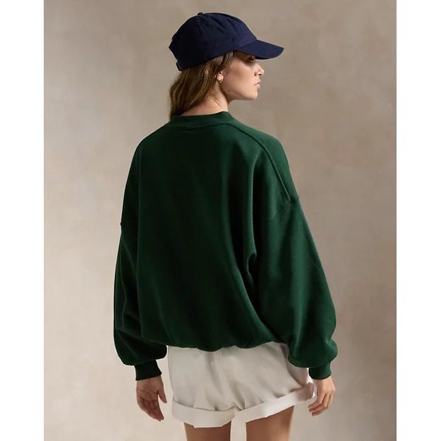 RALPH LAUREN Logo Fleece High-Crewneck