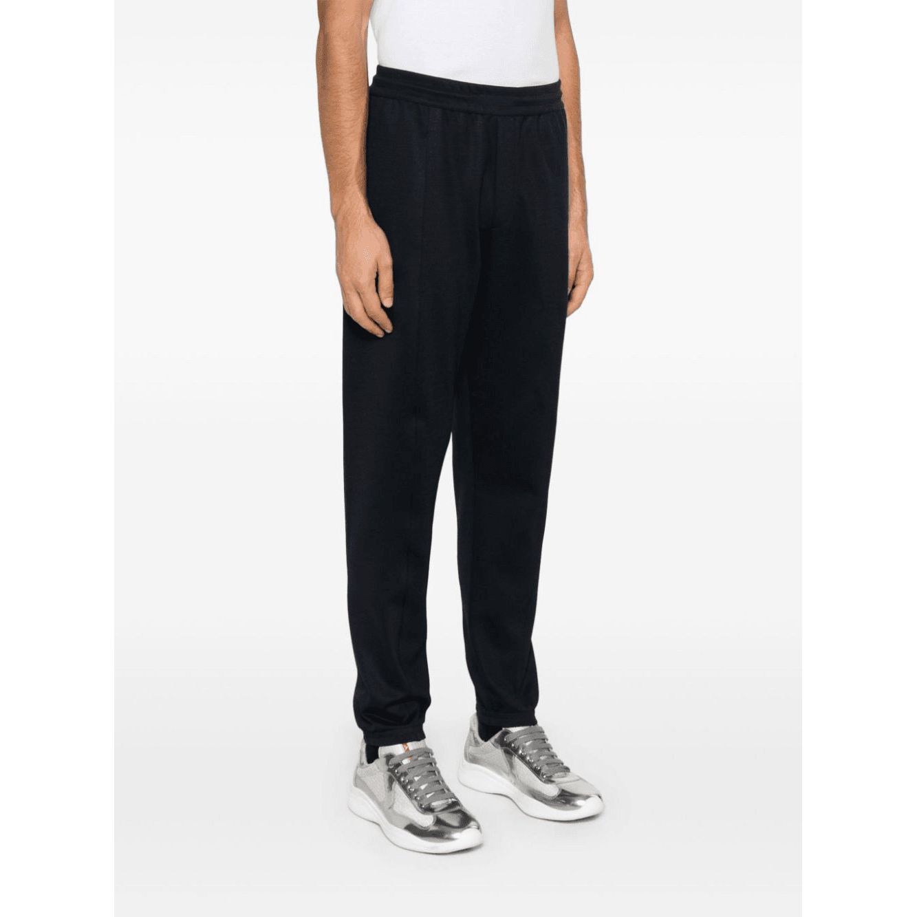 EMPORIO ARMANI twill-weave trousers