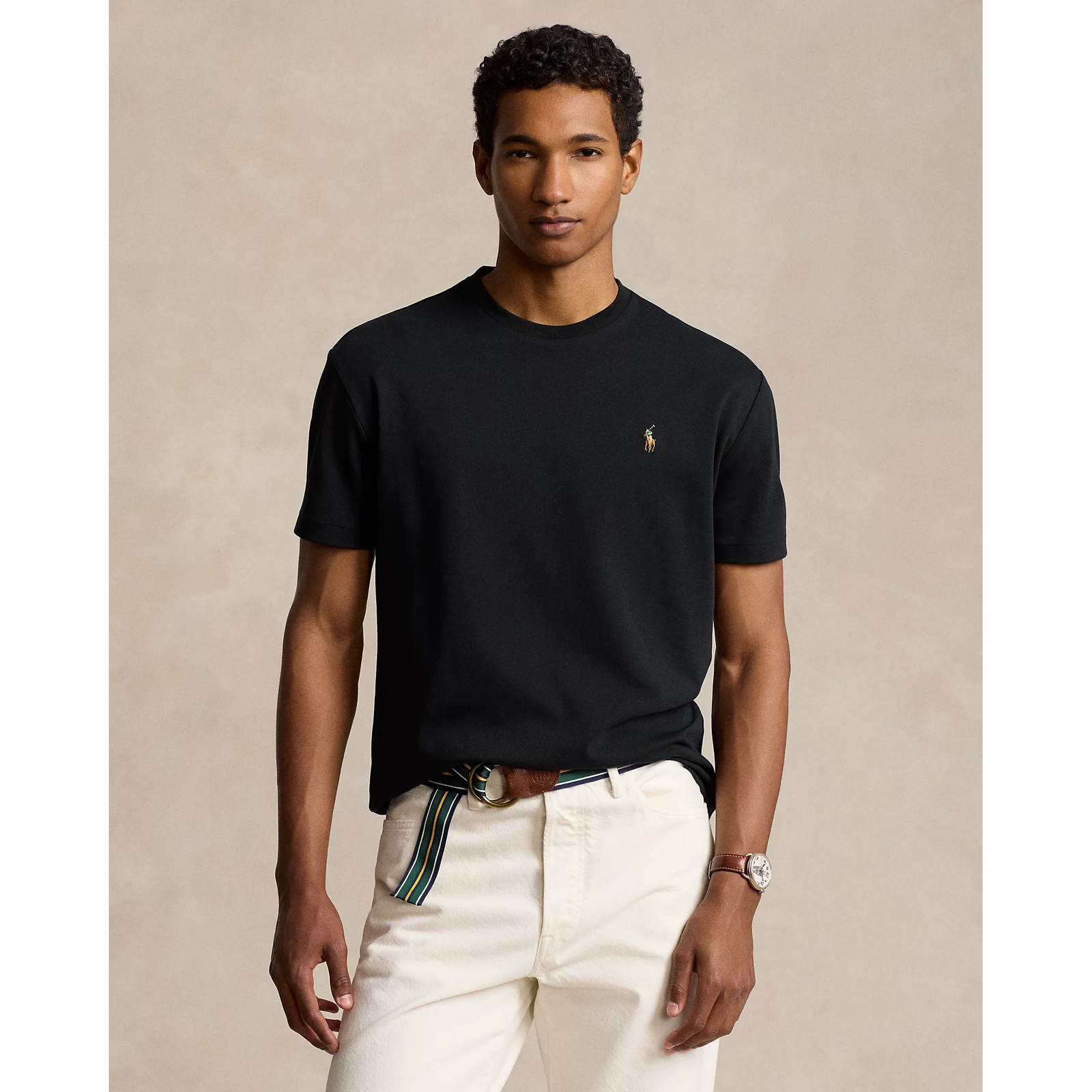 POLO RALPH LAUREN CUSTOM SLIM FIT SOFT COTTON T-SHIRT