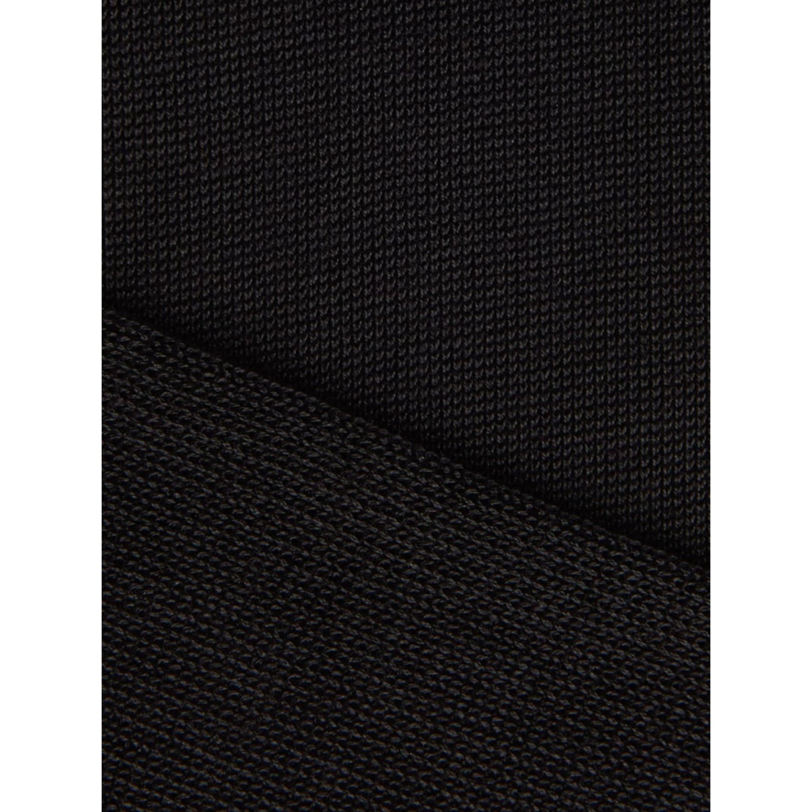 ZEGNA Plain Black Mid Calf Socks