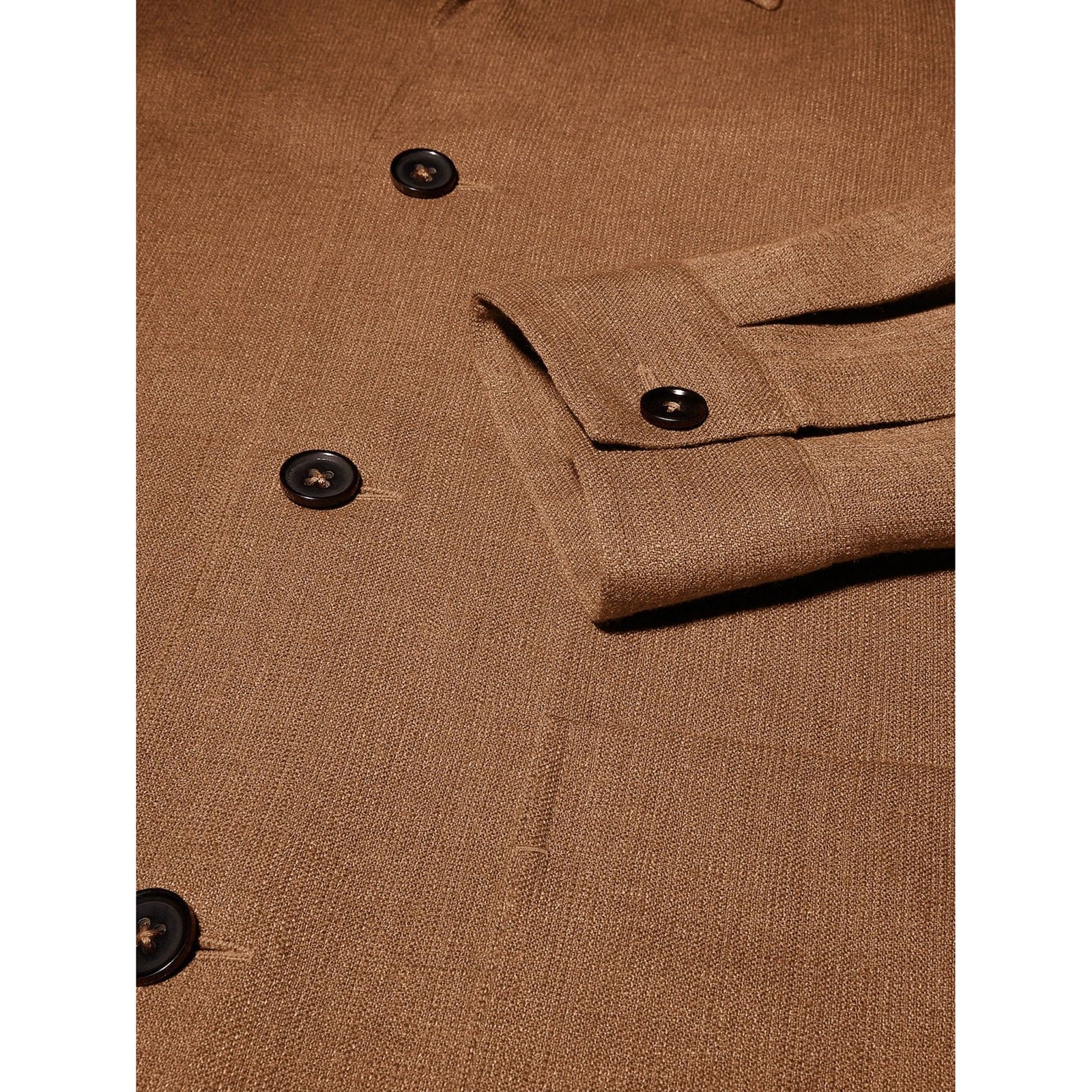 ZEGNA Vicuna Color Linen and Silk Blend Chore Jacket