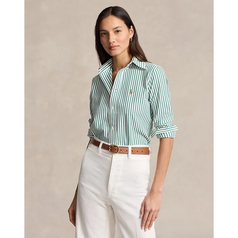 POLO RALPH LAUREN STRIPED OXFORD COTTON SHIRT