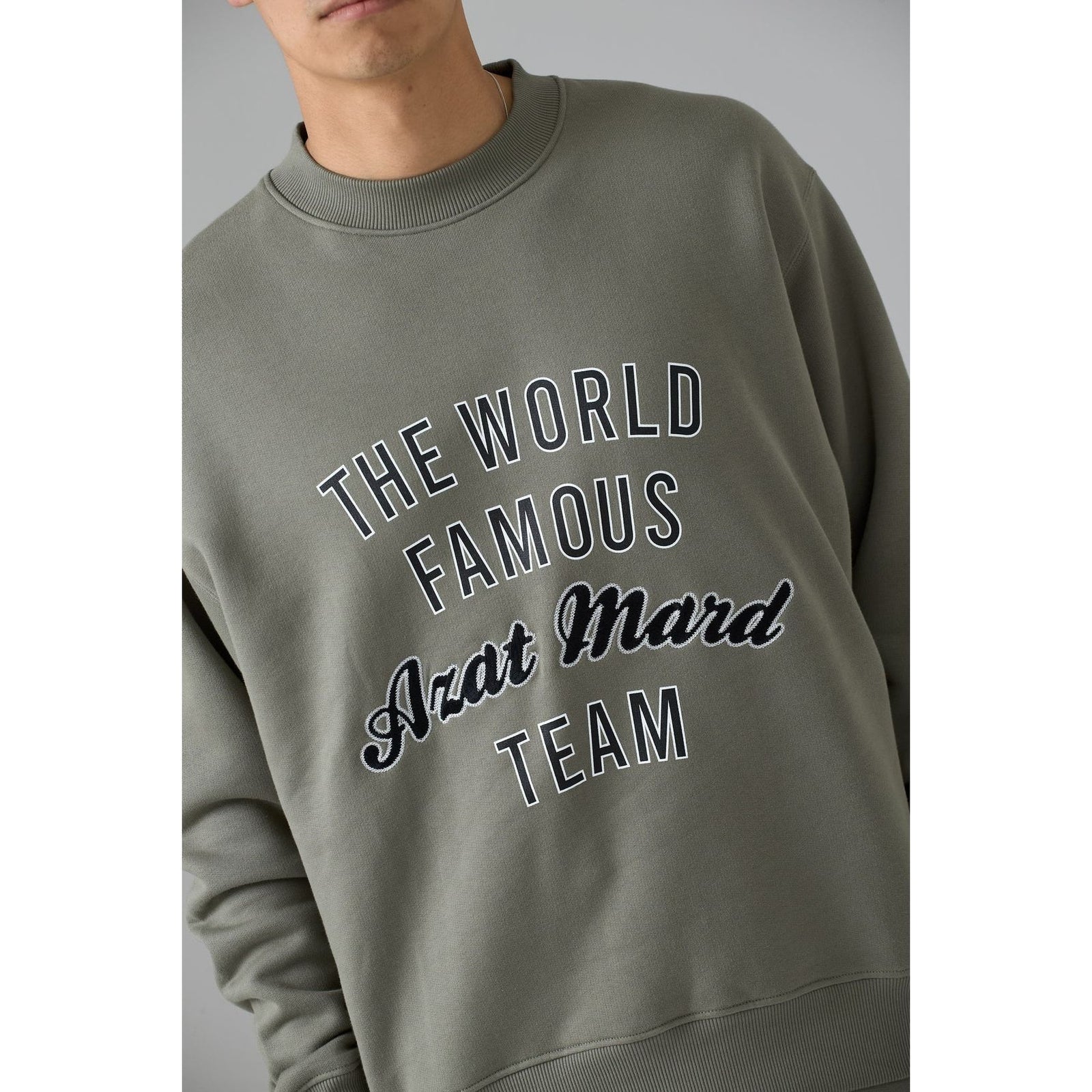 AZAT MARD WORLD FAMOUS AZAT MARD TEAM TAUPE SWEATER - Yooto