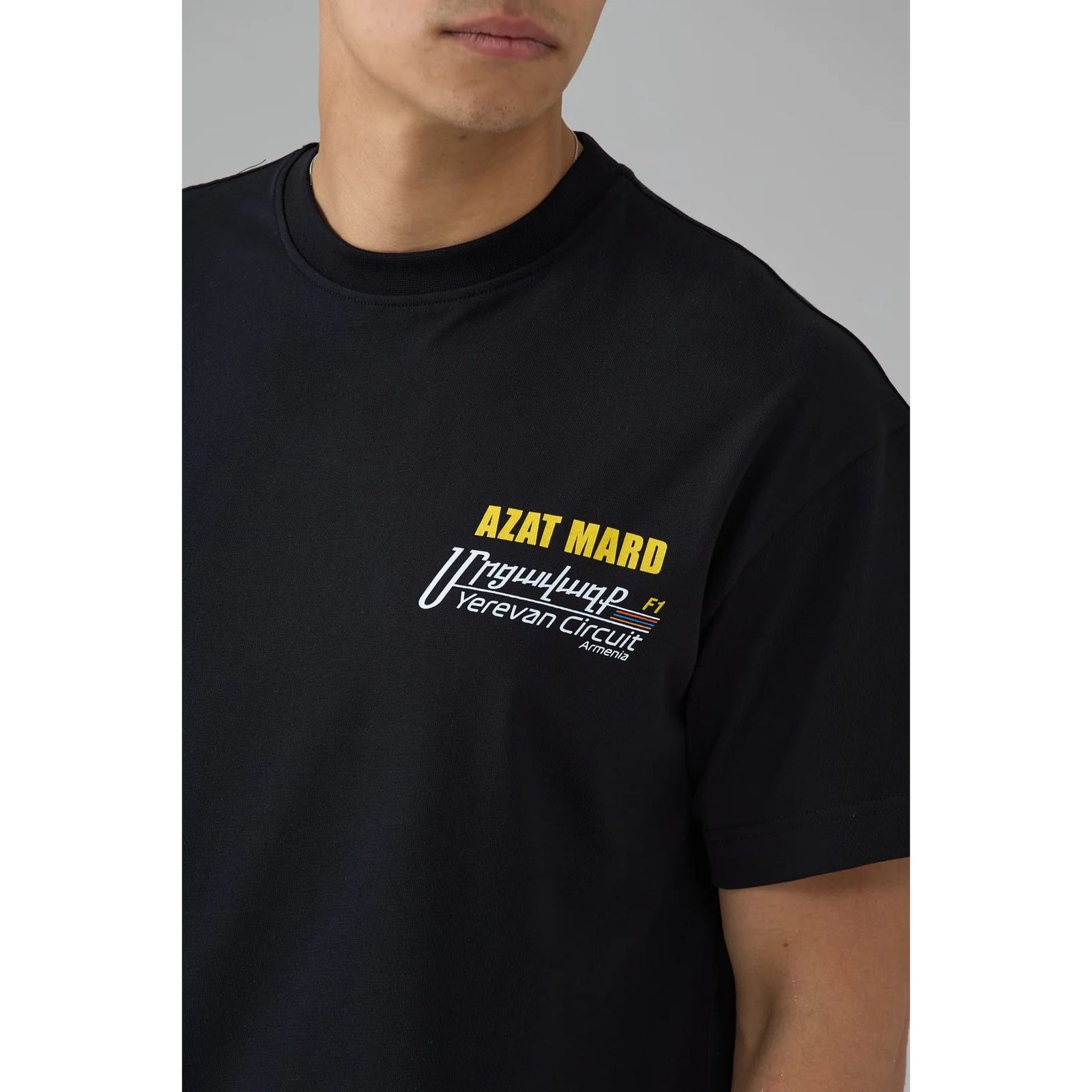 AZAT MARD BLACK YEREVAN RACING T-SHIRT