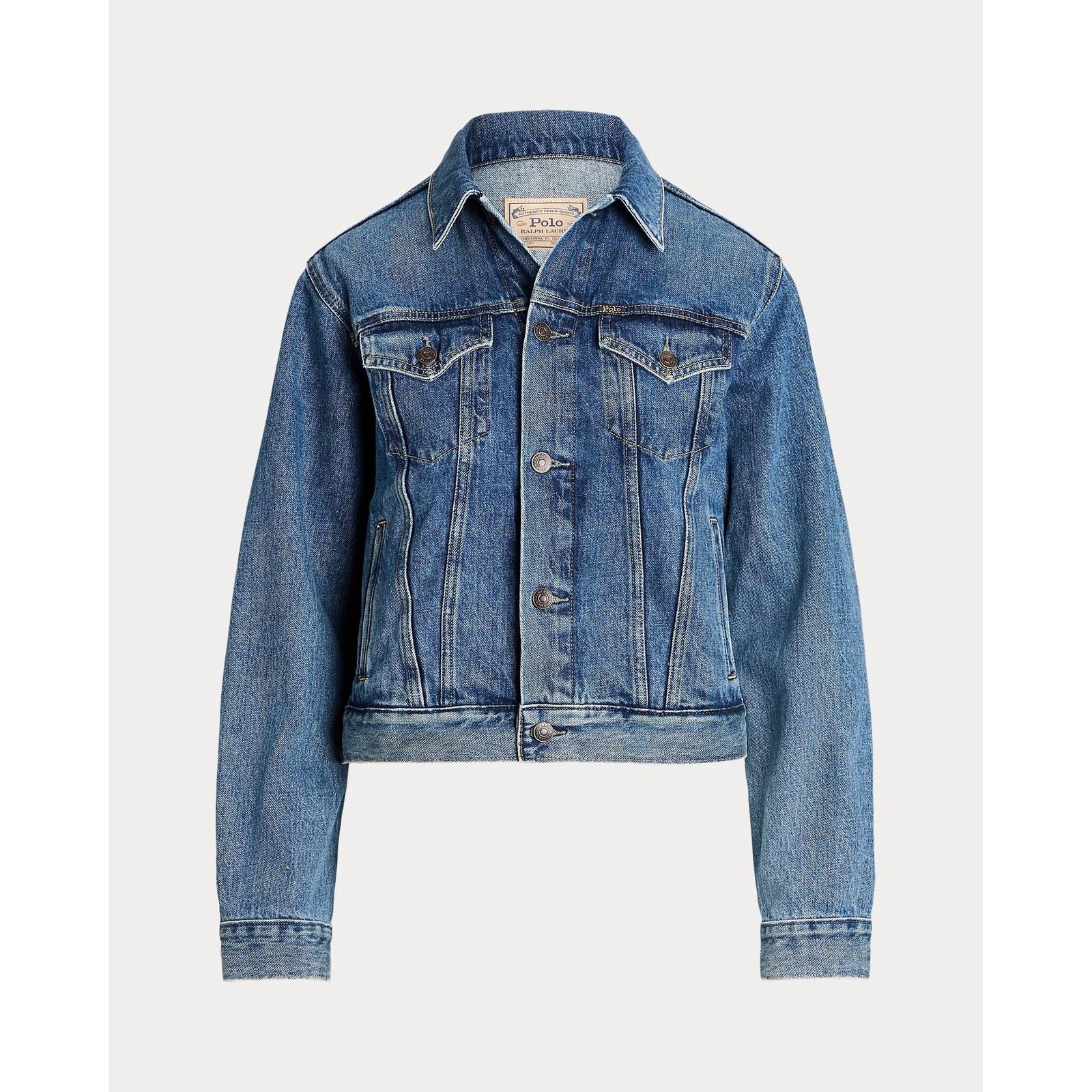 RALPH LAUREN Flag Denim Trucker Jacket