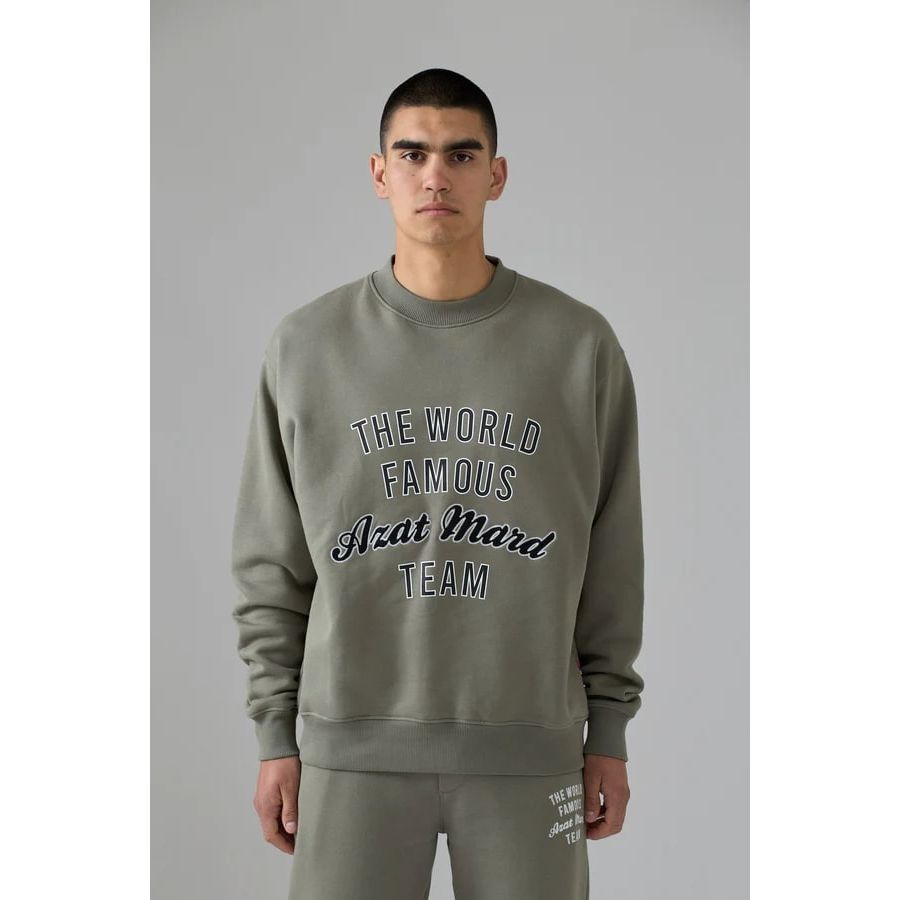 AZAT MARD WORLD FAMOUS AZAT MARD TEAM TAUPE SWEATER - Yooto