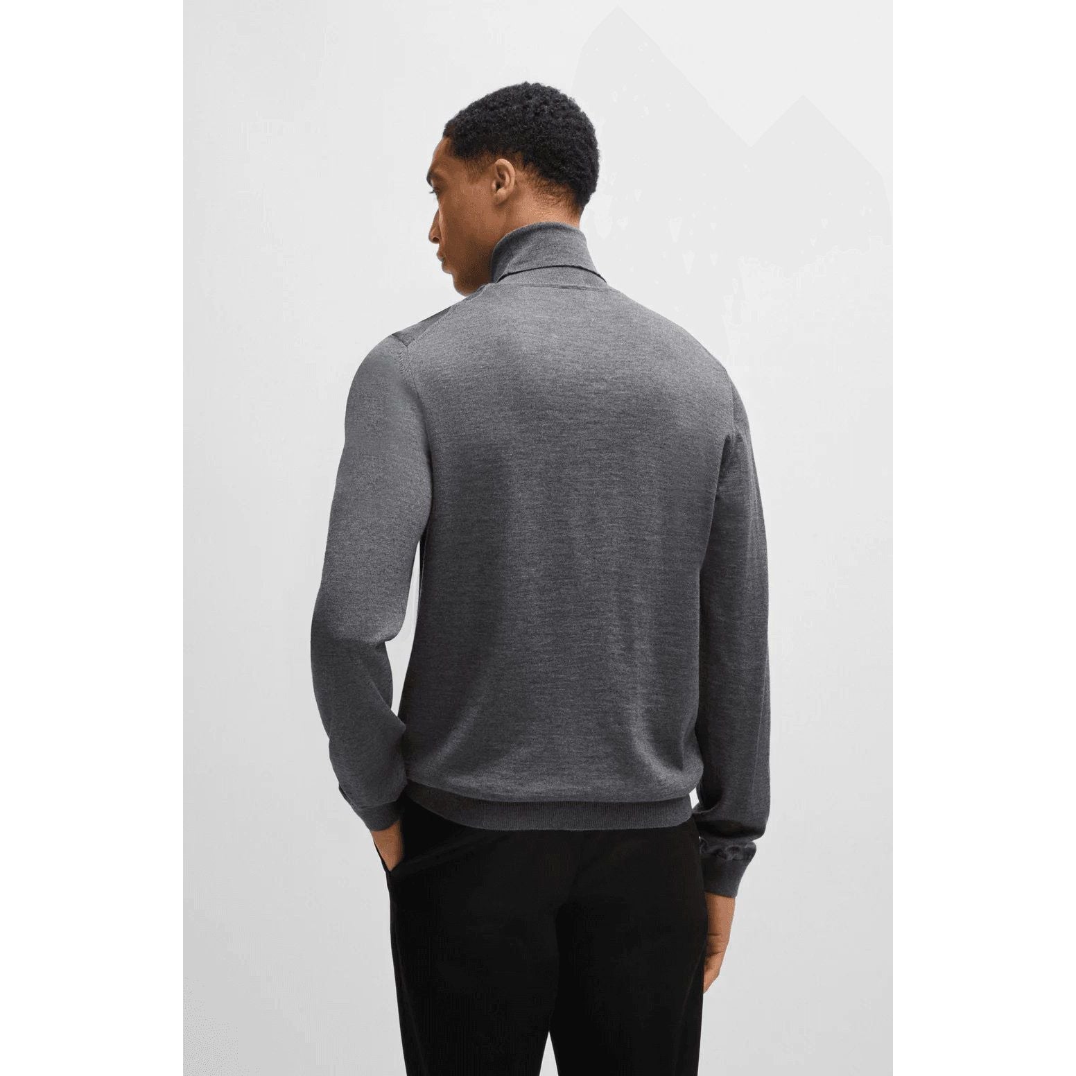 BOSS SLIM-FIT ROLLNECK SWEATER IN MERINO WOOL