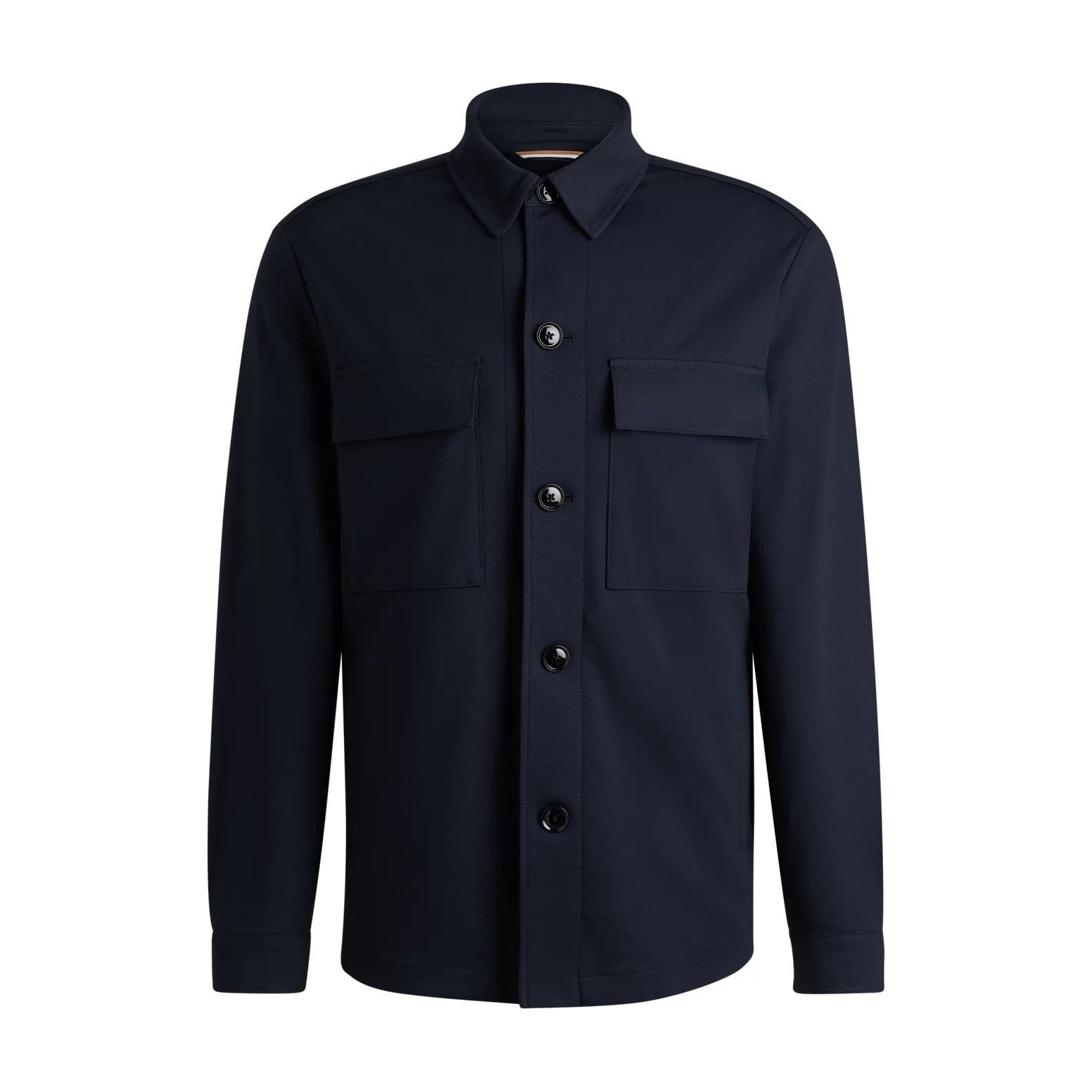 BOSS RELAXED-FIT OVERSHIRT IN STRETCH JERSEY