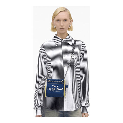 Load image into Gallery viewer, Marc Jacobs THE DENIM
CHAIN CROSSBODY TOTE BAG
