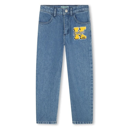 Load image into Gallery viewer, KENZO KIDS JEANS WITH LOGO PATCH - Yooto
