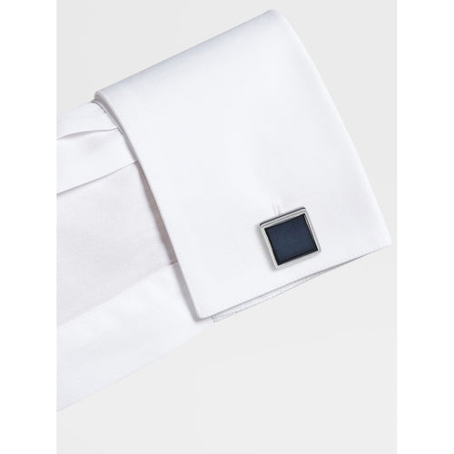 Load image into Gallery viewer, ZEGNA Navy Blue Centoventimila Metal Cufflinks
