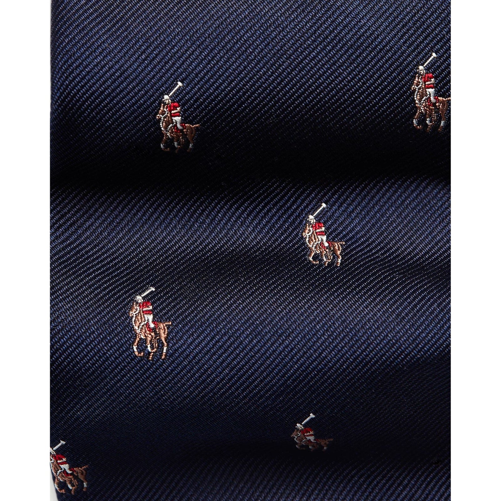 RALPH LAUREN Polo Pony Silk Repp Narrow Tie Yooto