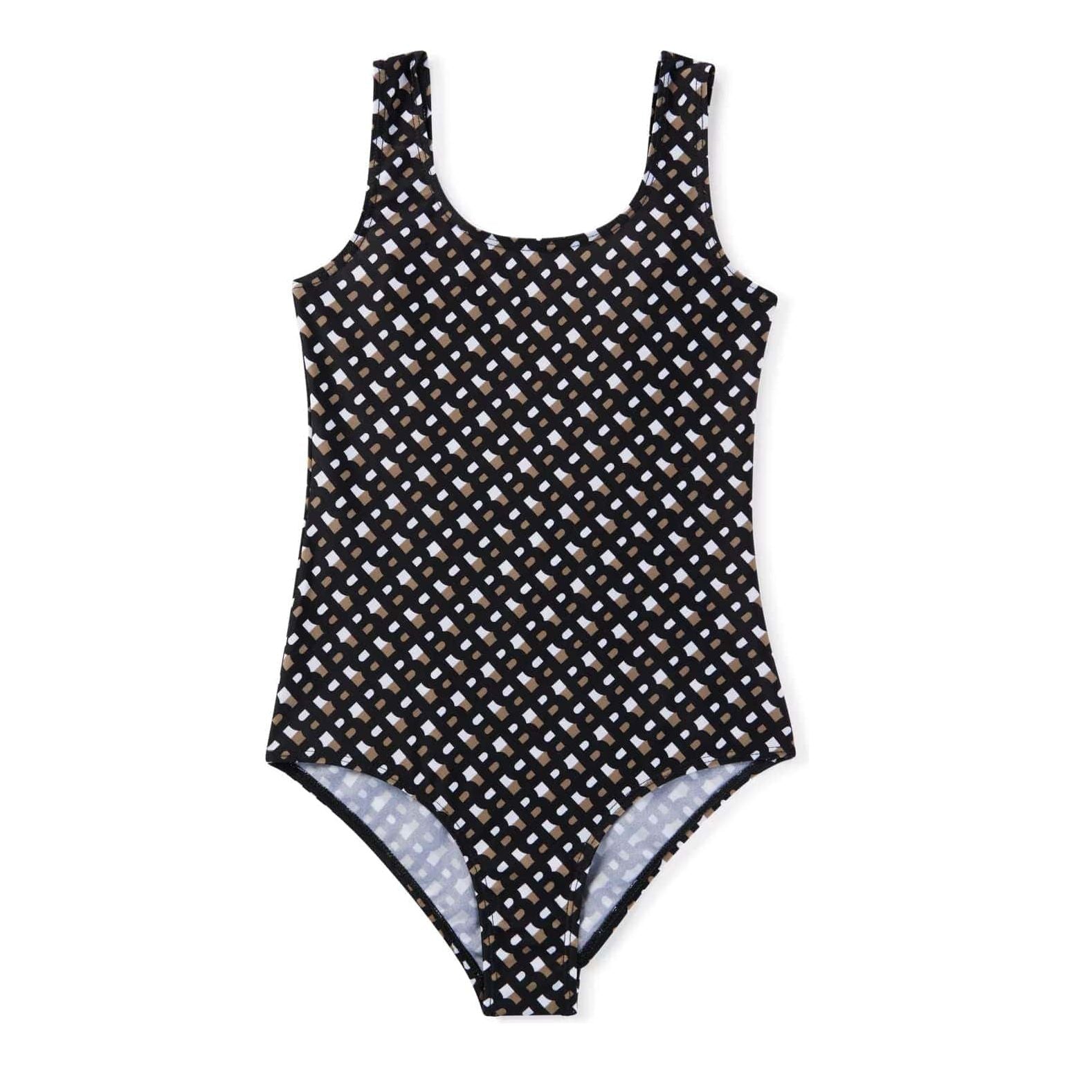 BOSS KIDS KIDS' LOW-BACK SWIMSUIT WITH ALL-OVER MONOGRAMS - Yooto